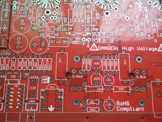 FR4，4OZ heavy copper board,2.4mm,Red solder mask,Gaming Power Converter.